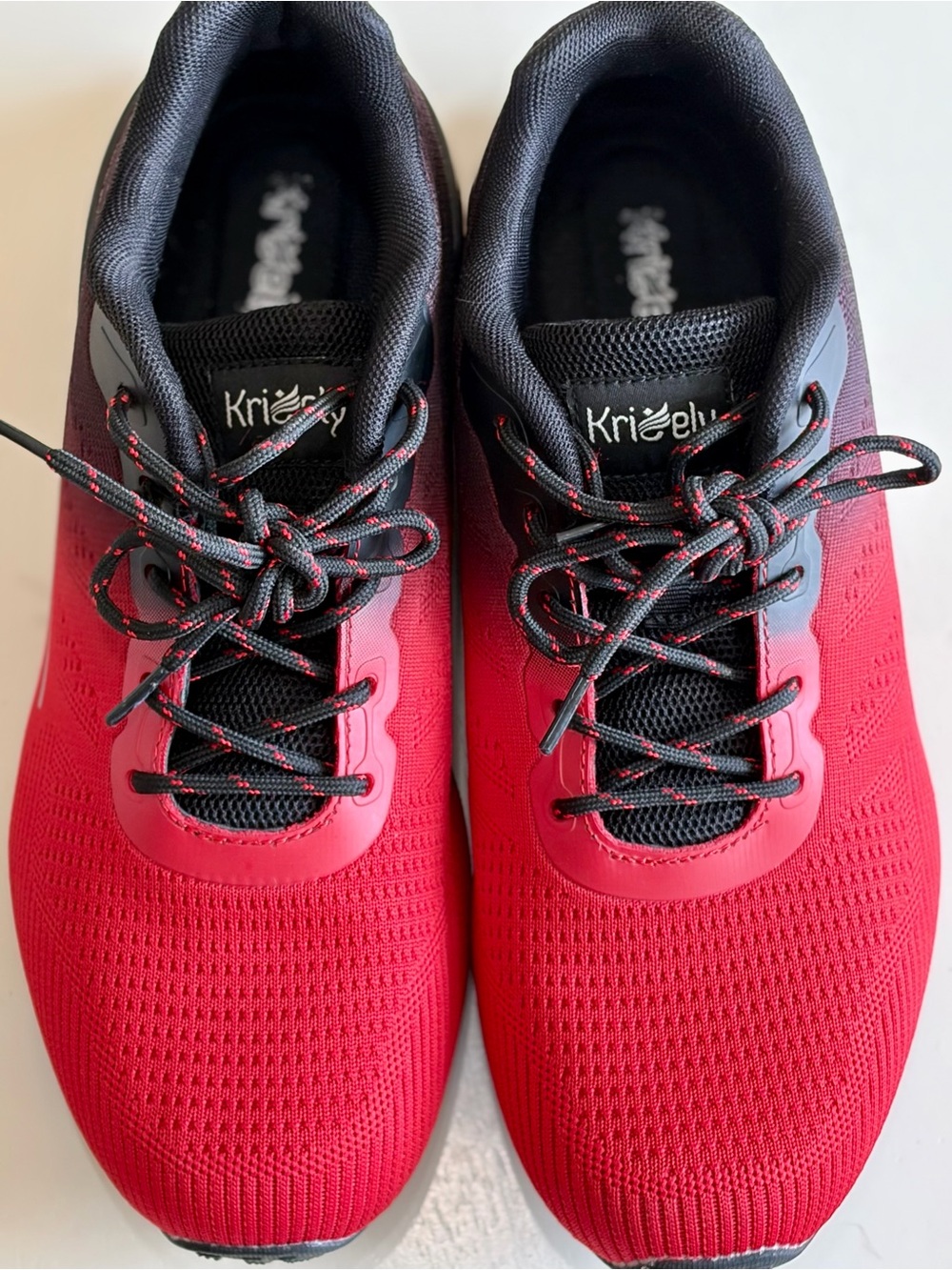 Kricely Men's Red Fashion Sneakers